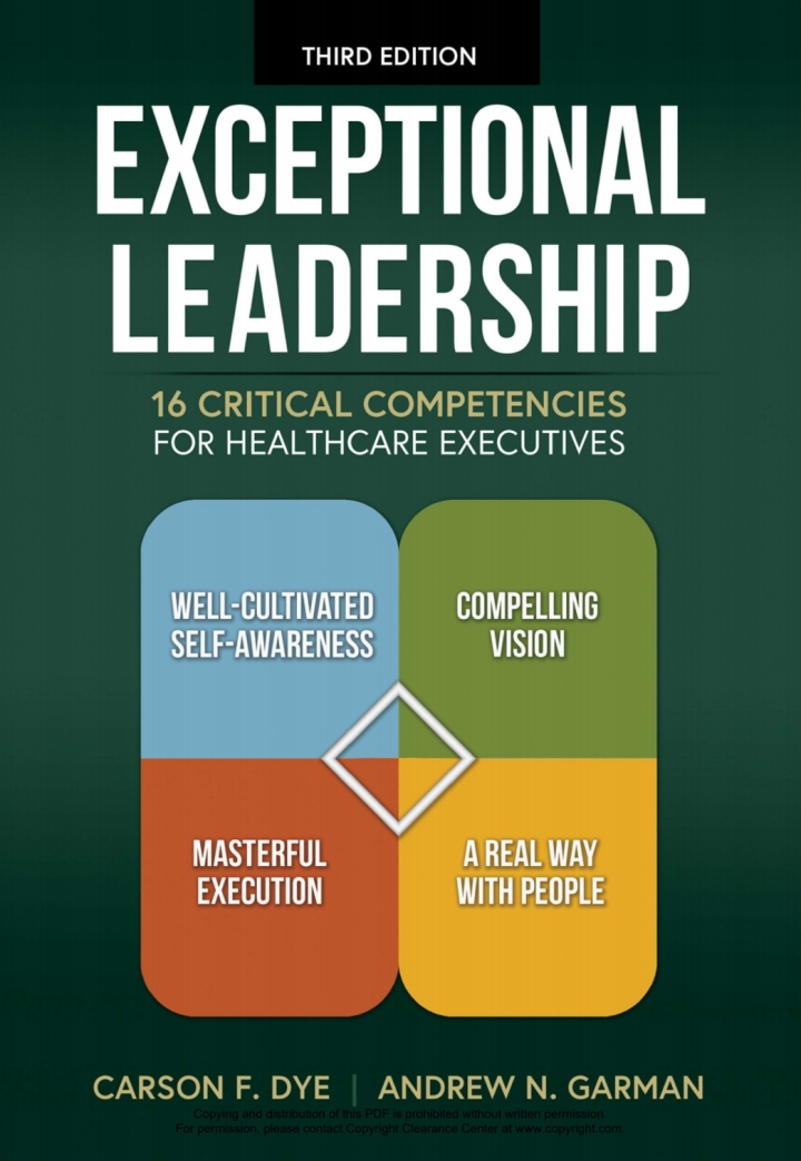 Exceptional Leadership: 16 Critical Competencies for Healthcare Executives 3rd Edition